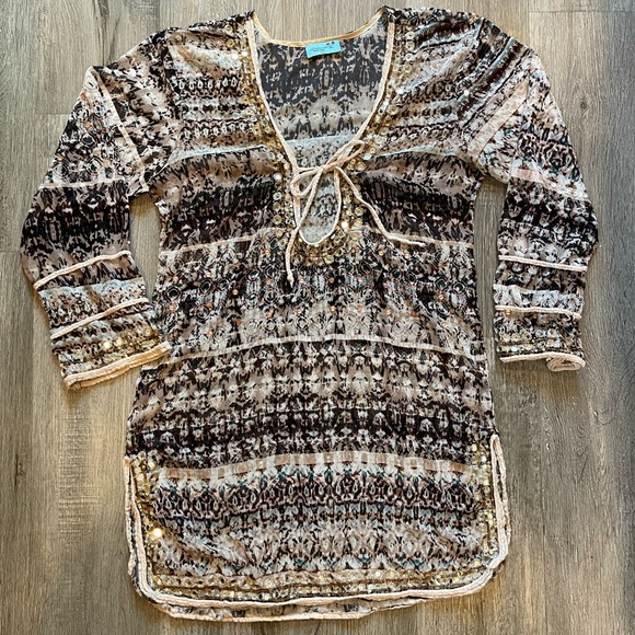 Letarte Beach Coverup Tunic Hand Made - Picture 2 of 2